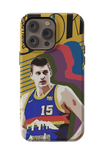 Nikola Jokic iPhone Cases: "Comic Book"